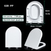 Small Soft Close Toilet Seat U Shaped D Shape Bowl
