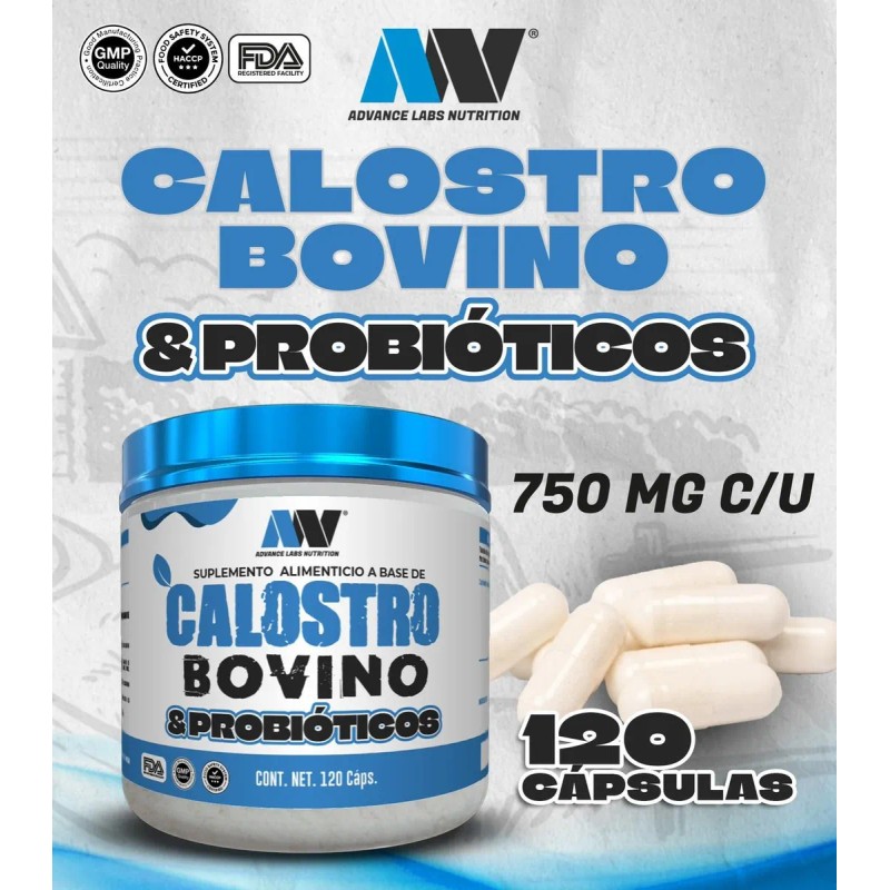 Calostro Bovino & Probióticos 120cap Advance Labs Nutritions