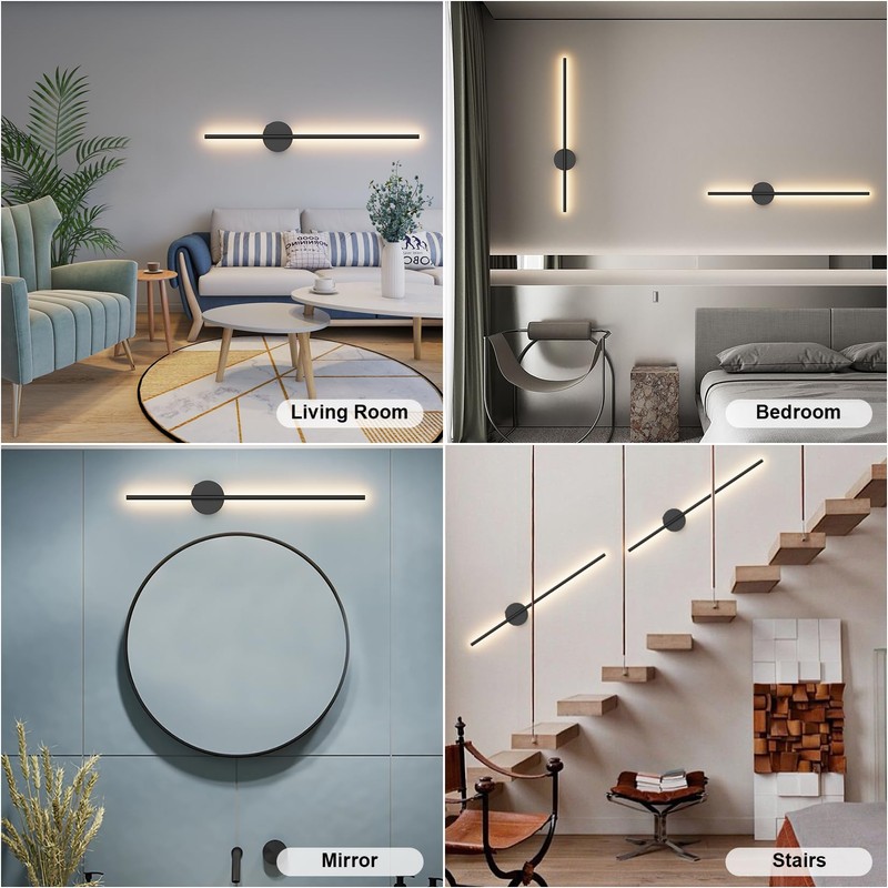 LED Battery Operated Wall Sconces 1 Pack with Remote Control,