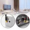 deleyCON TV Cable Plug 90°/Jack 90° Gold-Plated, Black