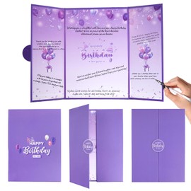 Birthday Party Decorations Happy Birthday Alternative Signature Guestbook 16.73x11.81 Creative Memory Keepsake for Women Men Party Supplies Unique Gifts