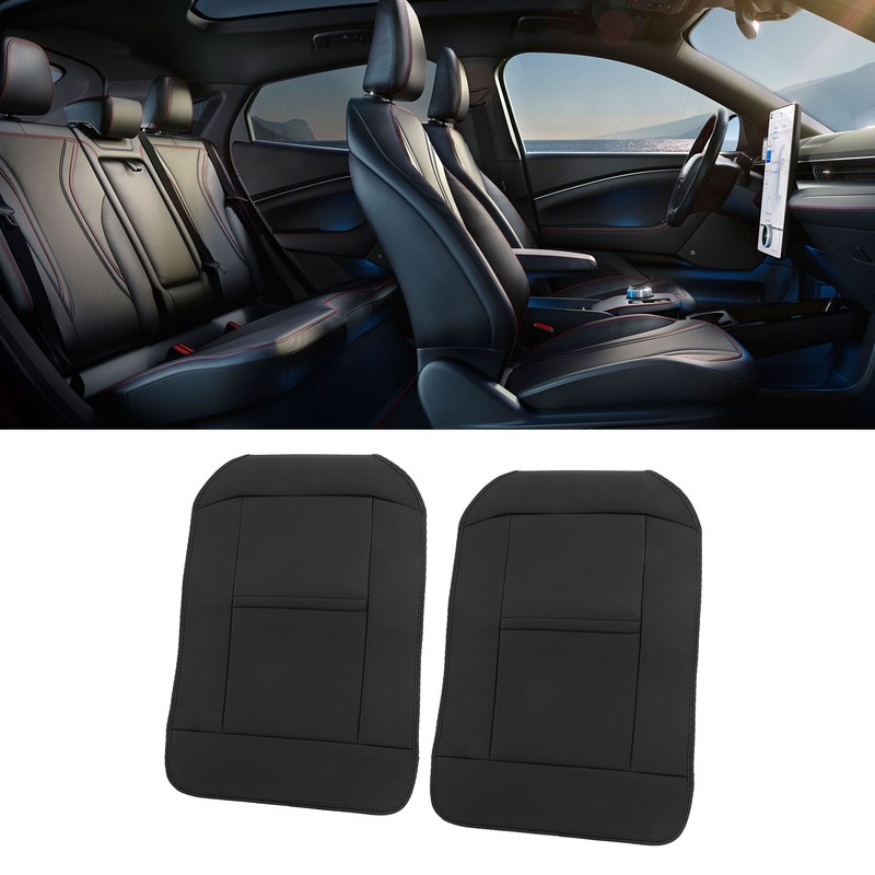 2Pcs Car Seat Anti Kick Pad Rear Back Dust Resistant