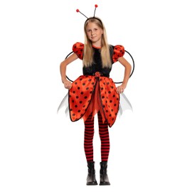 Magicoo Ladybird Costume Children Girls Toddler Including Dress, Headband & Wings - Ladybird Costume Child (XS (92/104))