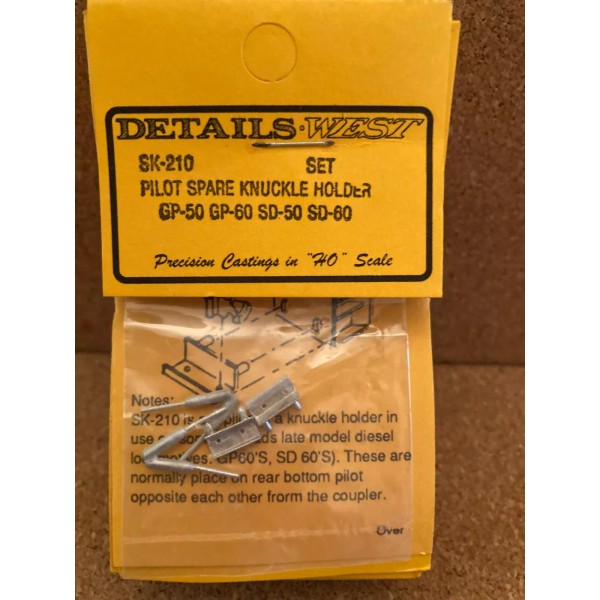 Details West SK-210 PILOT SPARE KNUCKLE HOLDER GP-50 GP-60 ETC