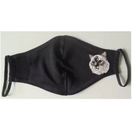 BIRMAN CAT Embroidered Face Mask with or without Rhinstones
