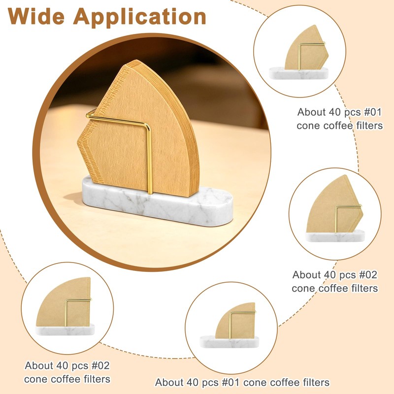 Coffee Filter Holder for V60 Cone Paper Filters Size #01