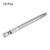 HARFINGTON 10pcs T30 Security Torx Bit 1/4" Hex Shank 3"