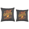 Electronics Nerd Humor Gadget Fan Chicken Nugget Life Throw Pillow
