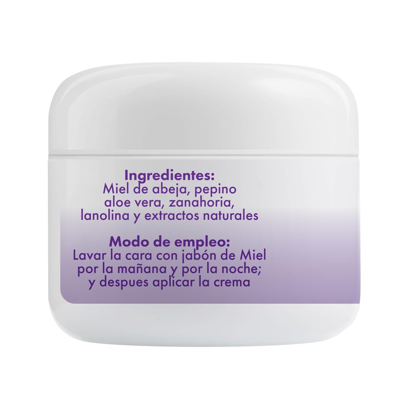 NaNi Crema Artesanal Desmanchadora, Crema Facial con Miel y Aloe