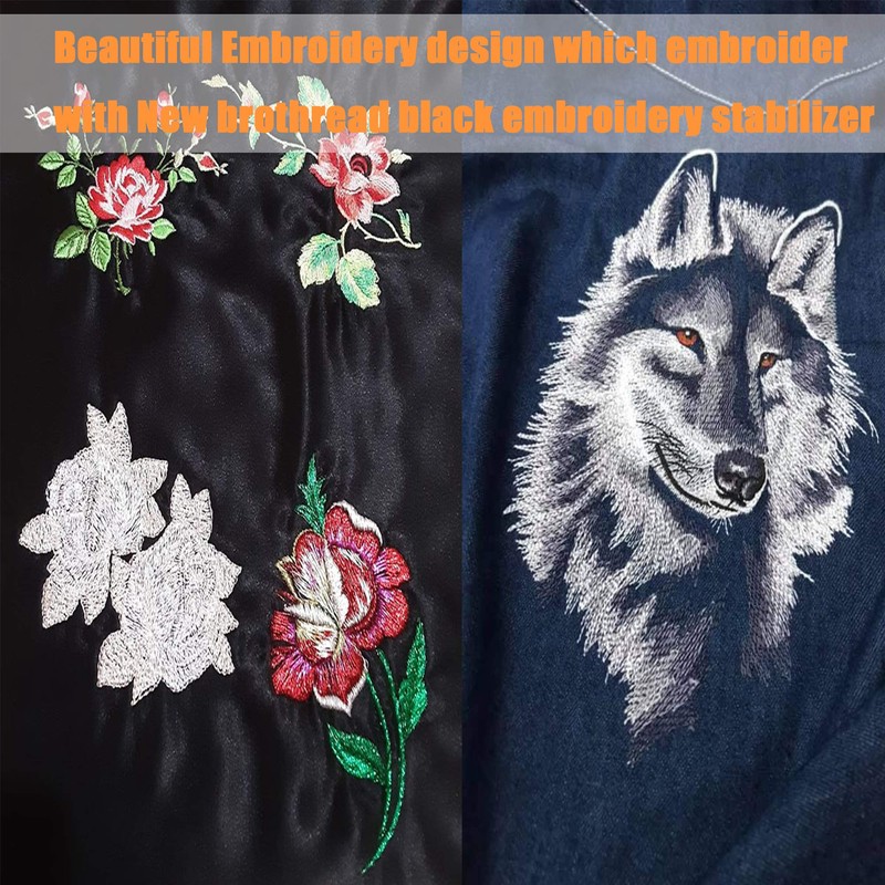 New brothread Black No Show Mesh (Invisible Mesh) Machine Embroidery