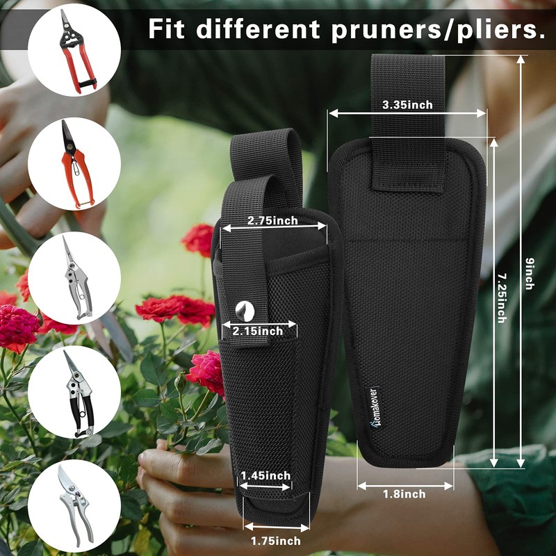 2 Pack 1680D Sheath Pouch Holder Tool Pouch for Pruning
