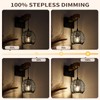HYMELA N01 100% Dimmer Wall Sconce with Hand Woven Rattan