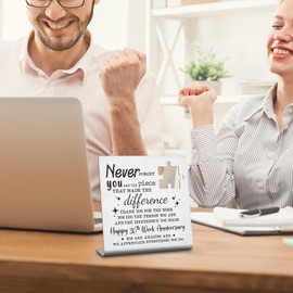 30 Years Work Anniversary Employee Gifts, Thank You Appreciation Gifts for Nurses Therapists Mentor Teacher Happy 30th Works Gift for Women Boss Coworker Friends Desk Decorative Sign TZC27