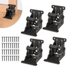 4 Pack Folding Brackets, Self-Lock Hinge with Screws for Folding