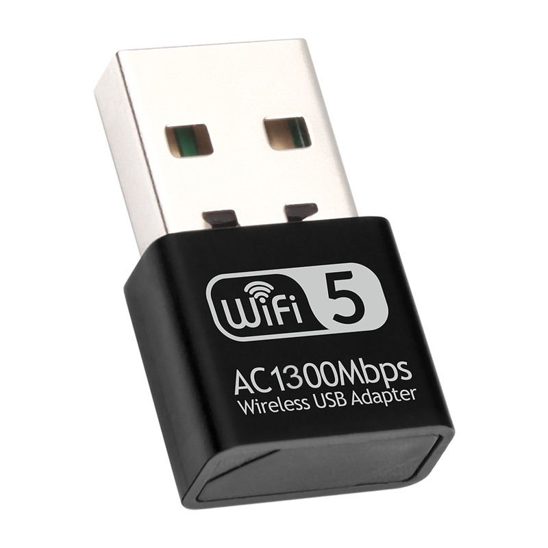 2.4G 5G AC1300Mbps Wireless Network Card USB Adapter Dual Band