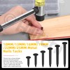 Hilitchi 1200PCS 6 Sizes Black Carbon Steel Non-Slip Shoe Nails