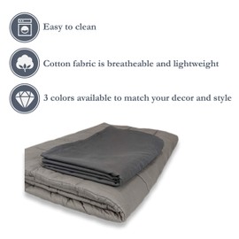 Soft Cotton Duvet Covers for Weighted Blankets of Multiple Sizes
