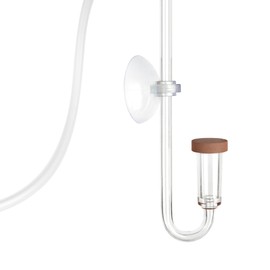 LANDEN AERVITA CO2 Diffuser Kits, Nano-Sized Ceramic diffusing disc Professional Aquarium CO2 High-Efficiency S Size with Suction Cups and Silicone air Hose for Aquarium Tank 10-30gal (40-110L)