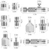 Airbrush Adapter Set 14 Pieces Assorted Sizes Quick Disconnect Coupler