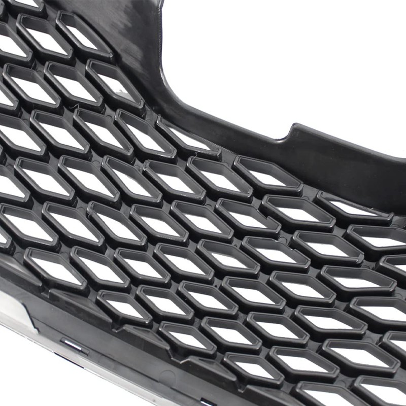 iiLentes Honeycomb Black Front Bumper Upper Grille Assembly Grill For