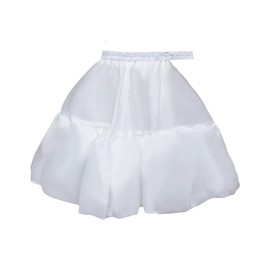 KUAIDHFK Pannier Inner for Kids, 35cm/40cm/45cm, Dress Petticoat, Volume Inner Skirt, Tulle, Fluffy, 2-Layer Structure, Adjustable, Wire-Free, Kids, Piano Recital, Wedding, Formal, Gothic Lolita