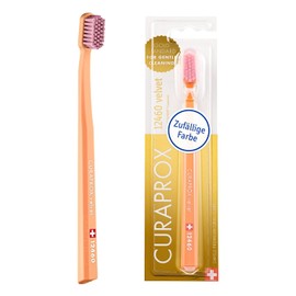 Cepillo De Dientes Curaprox Cs 12460 Velvet Soft – Cuidado De Encías Sensibles | Limpieza Ultrasuave Con 12,460 Filamentos | Paquete Individual, Color Aleatorio