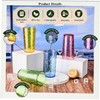 MIYOPESI 26oz Acrylic Glasses Drinkware (Set of 8), Ice-carving Unbreakable