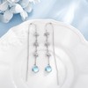 Moon Phase Earrings 925 Sterling Silver Moon Drop Earrings Half