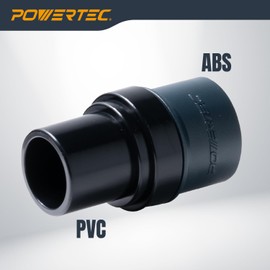 POWERTEC 70463 Shop Vac Hose Adapter Fittings for POWERTEC 70347/70356 Dust Collection Hose Kit & Vacuum Hose Connecting to 1-1/4" ID or 1" OD Ports, Designed for Sander, Miter Saw & Pocket Hole Jig