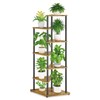 iDavosic.ly 6 Tier Wooden Plant Stand Indoor, 49 Inch Tall,