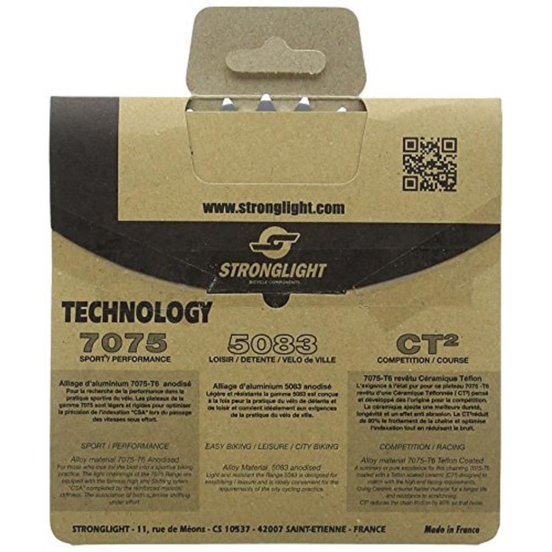 Stronglight 5-Arm/110PCD Chain Ring - Silver, 48 T