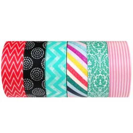 Wrapables Japanese Washi Masking Tape Collection, Premium Value Pack VPK4
