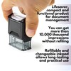 Self Inking Rubber Stamp, Refillable Red Ink Preinstalled - (9/16"