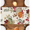 RABUSOFA Fall Table Runner 13x72 Inch,Pumpkin Autumn Decor Thanksgiving Kitchen