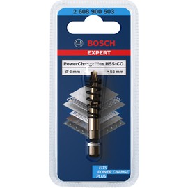 Bosch 1 x pre-drill for Expert Power Change Plus (for steel sheets, stainless steel sheets, diameter 6 mm, professional accessories drill/screwdriver)