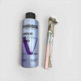 Unbranded Vansisos Professional Nail Kit Acrylic Nail Liquid & Brush 4 Fl Oz