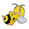 1 Sticker Angry Bee I kfz_510 I 15 x 13