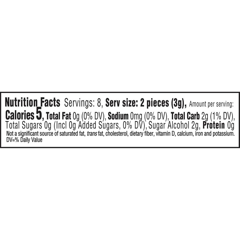 Trident White Peppermint GUM - Pack of 9 - Sugar