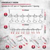 Ultimate 121-Piece Pegboard Hooks Set, Pegboard Accessories with Metal Hooks,