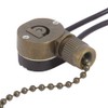 Ceiling Fan Light Switch ZE-109m Metal Pull Chain Switch,Two Wire