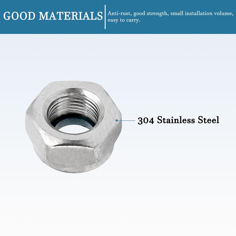 QUARKZMAN M10 x 1 mm Hex Lock Nuts x 4