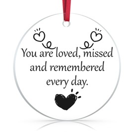 Sympathy Gifts for Loss of Loved Person Miscarriage Gifts for Mothers Hanging Ornaments Memorial Bereavement Condolence Gift for Loss of Mom or Dad in Memory of Loved Person Christmas Ornament