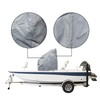 Silscvtt Grey Heavy Duty 600D Boat Center Console Cover Replacement