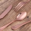 Bisda Copper Silverware Set, 20 Piece Premium 18/8 Stainless Steel