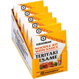 Kikkoman Gluten-Free Teriyaki Sesame Noodle Kit With Sauce, 4.8 Oz (Pack Of 6)