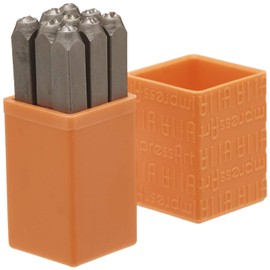 ImpressArt SCE1115-3mm Basic Bridgette Number Metal Stamps, 3mm