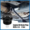 A ABSOPRO 2 Set M20x1.5 Oil Drain Plug Magnetic Aluminum
