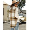 UANEO Womens Fall Flannel Plaid Vest Button Down Sleeveless Shirt