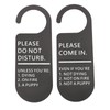 CENWA 2 Pcs Funny Do Not Disturb Sign Work Door