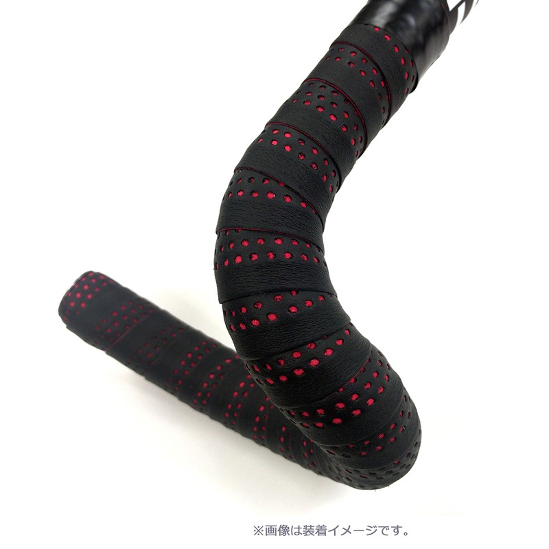 NOGUCHI NBT-004 015161 Bar Tape, Black/Red